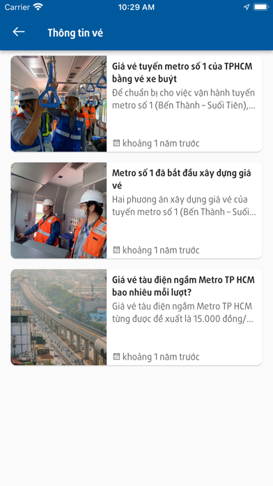 HCMC Metro HURC Screenshot