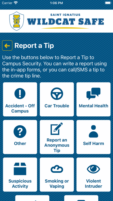 Wildcat Safe - St. Ignatius HS Screenshot