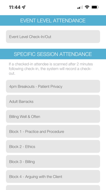 Eventsquid QR Check-In App