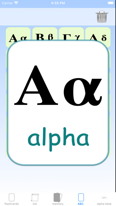 another Greek Alphabet Screenshot