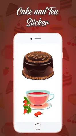Game screenshot Birthday Cake & Tea Stickers mod apk