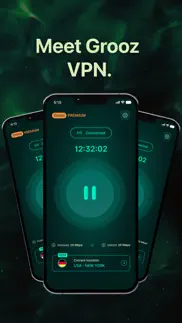 grooz vpn - fast & secure wifi iphone screenshot 1