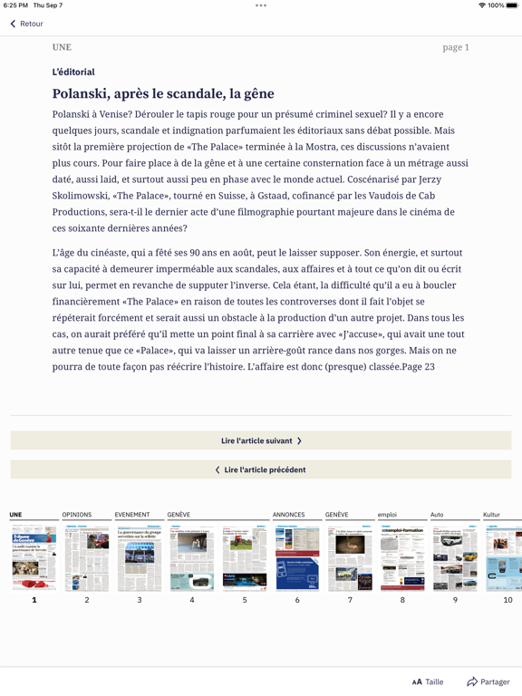 Screenshot #5 pour Tribune de Genève, le journal