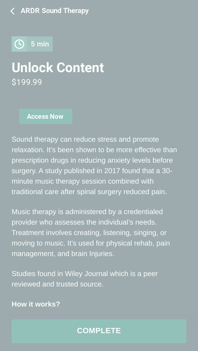 Zen Wellness App Screenshot