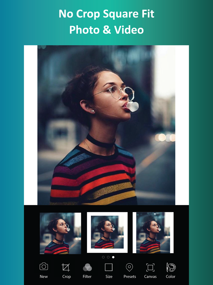 No Crop Square Fit PhotoVideo