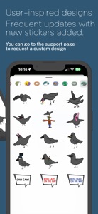 Happy Crows Stickers screenshot #3 for iPhone