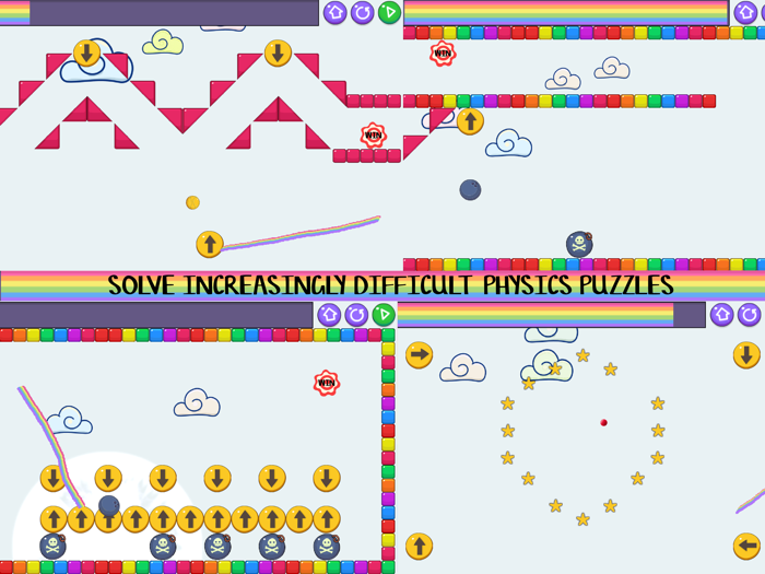 Rainbow Ball - Physics Puzzles