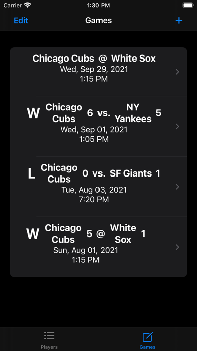 Baseball Stats Pro 365 Screenshot