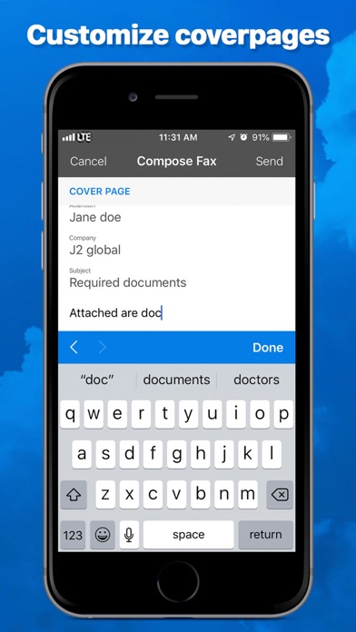 eFax App–Send Fax from iPhone Screenshot