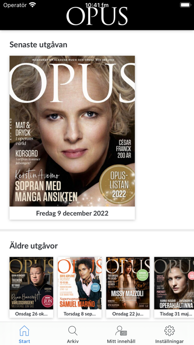 OPUS MAGASIN Screenshot