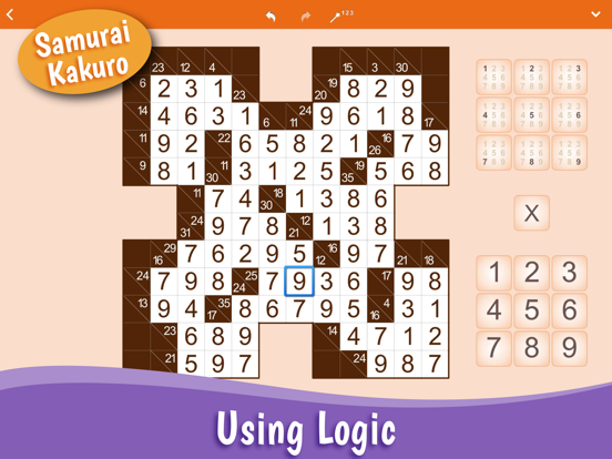 Kakuro: Number Crossword iPad app afbeelding 2