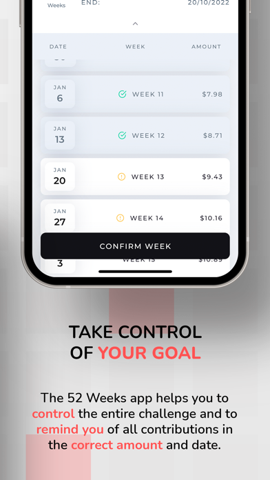 52 Weeks: Save Money Screenshot