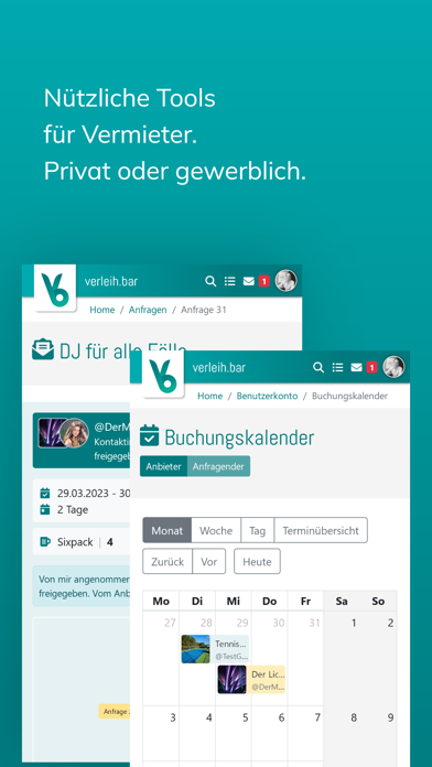 verleih.bar Screenshot
