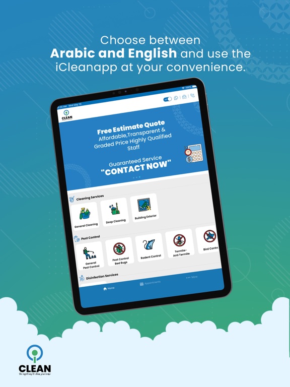 iClean Services iPad screenshot 2 - Business app