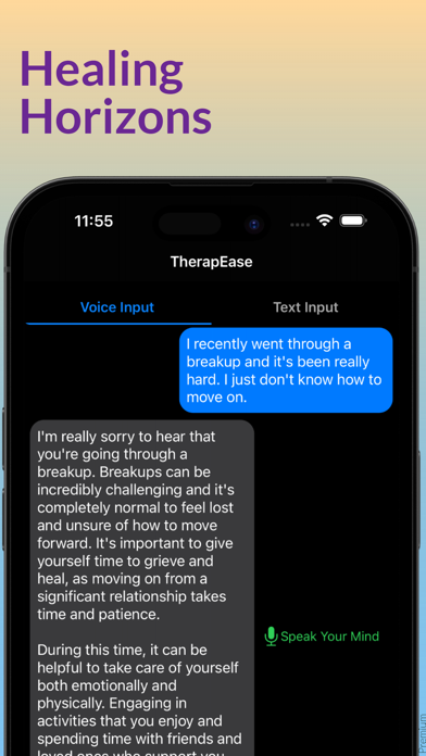 TherapEase: Your AI Therapist Screenshot