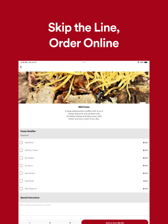 Ty's Smokehouse iPad screenshot 4 - Food & Drink app