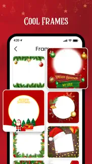 christmas photo frame - xmas iphone screenshot 2
