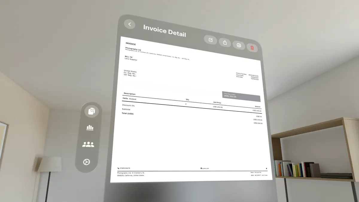 Spatial Invoice Maker screenshot 1