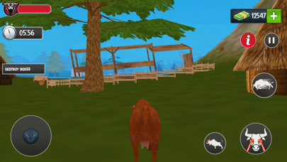 Scary Cow wild Animal Game Screenshot