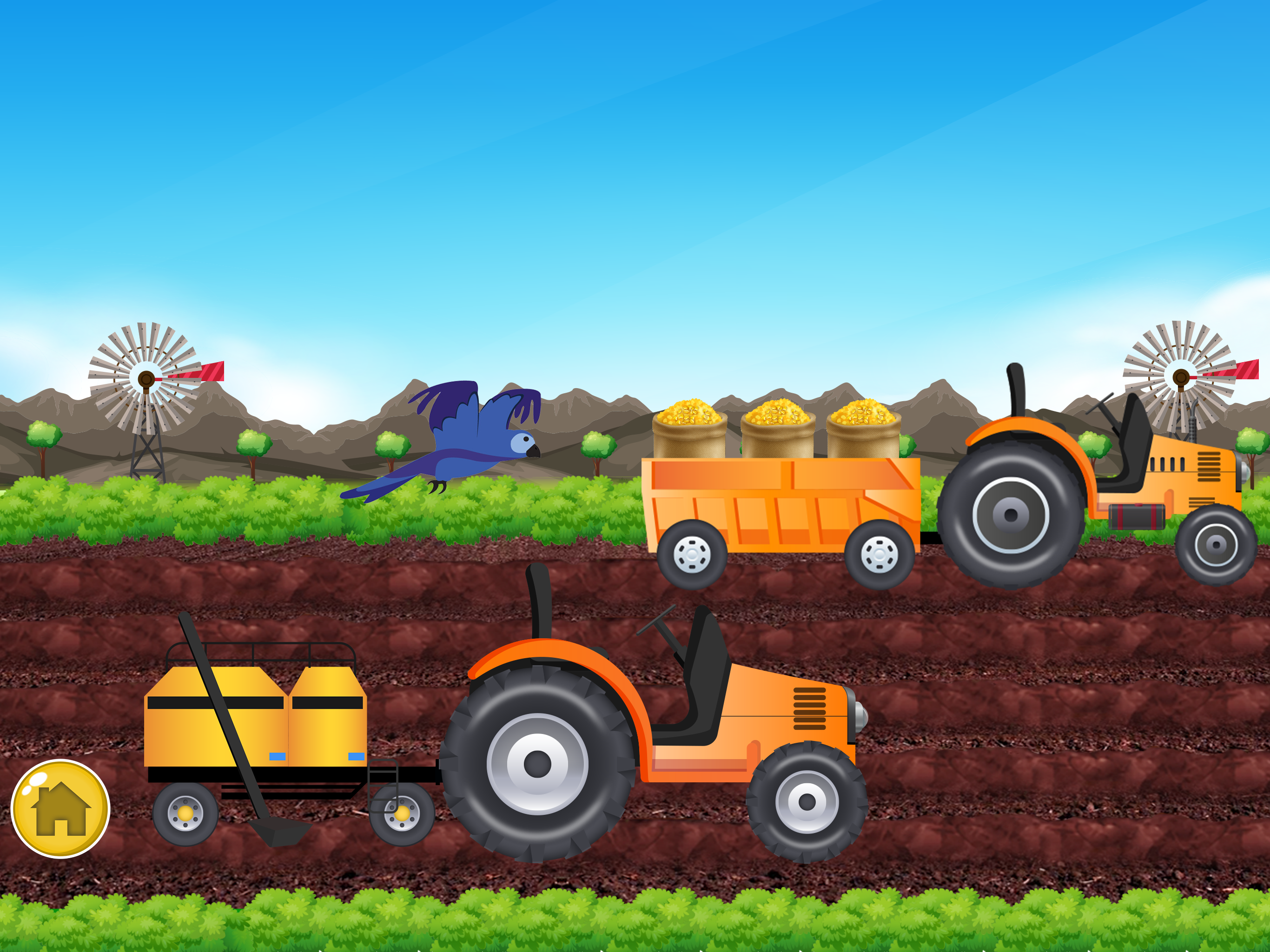 Farm Tractors Harvesting Game screenshot 14