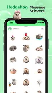 message stickers : hedgehog iphone screenshot 4