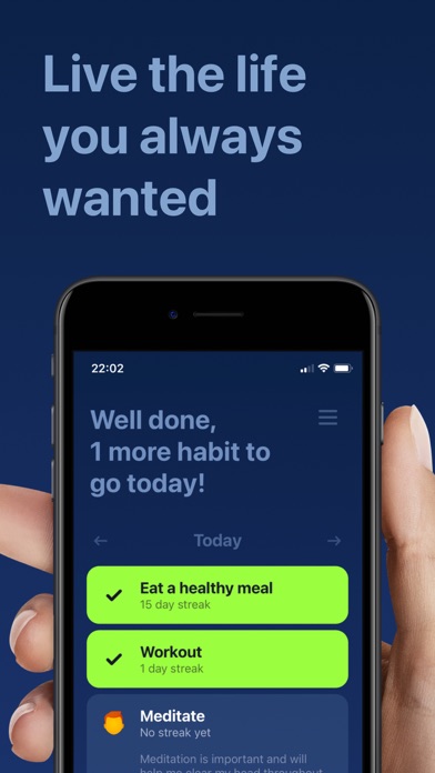 Screenshot #1 pour Repeat - Habits & Wellbeing