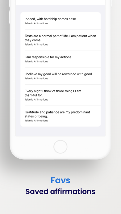 Islamic Affirmations & Verses Screenshot