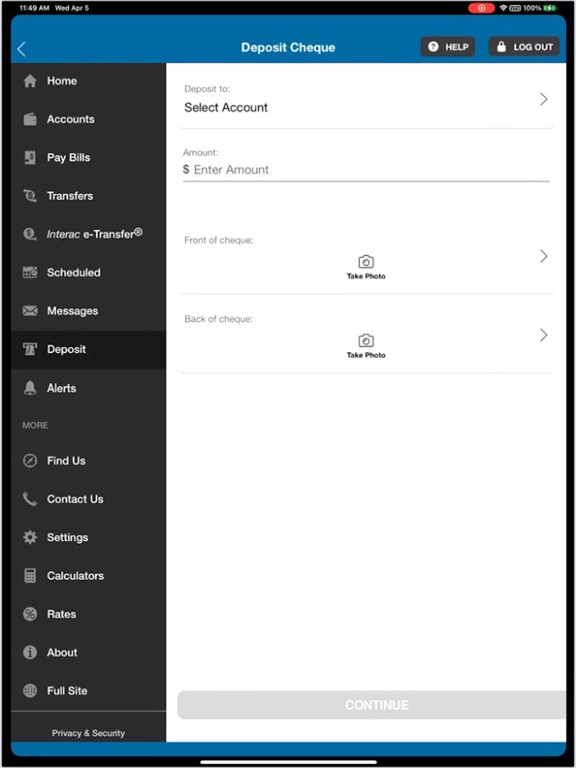 App screenshot