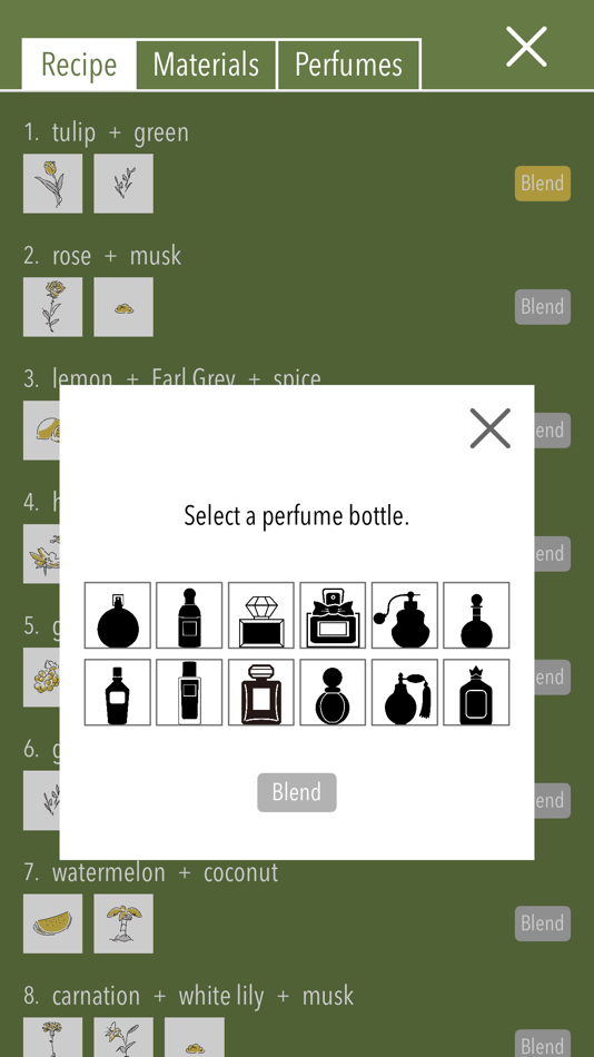 #3. Blend Perfumes (iOS) Podle: Mai SATO