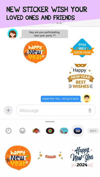 Screenshot #6 for New Year Animated Stickers !