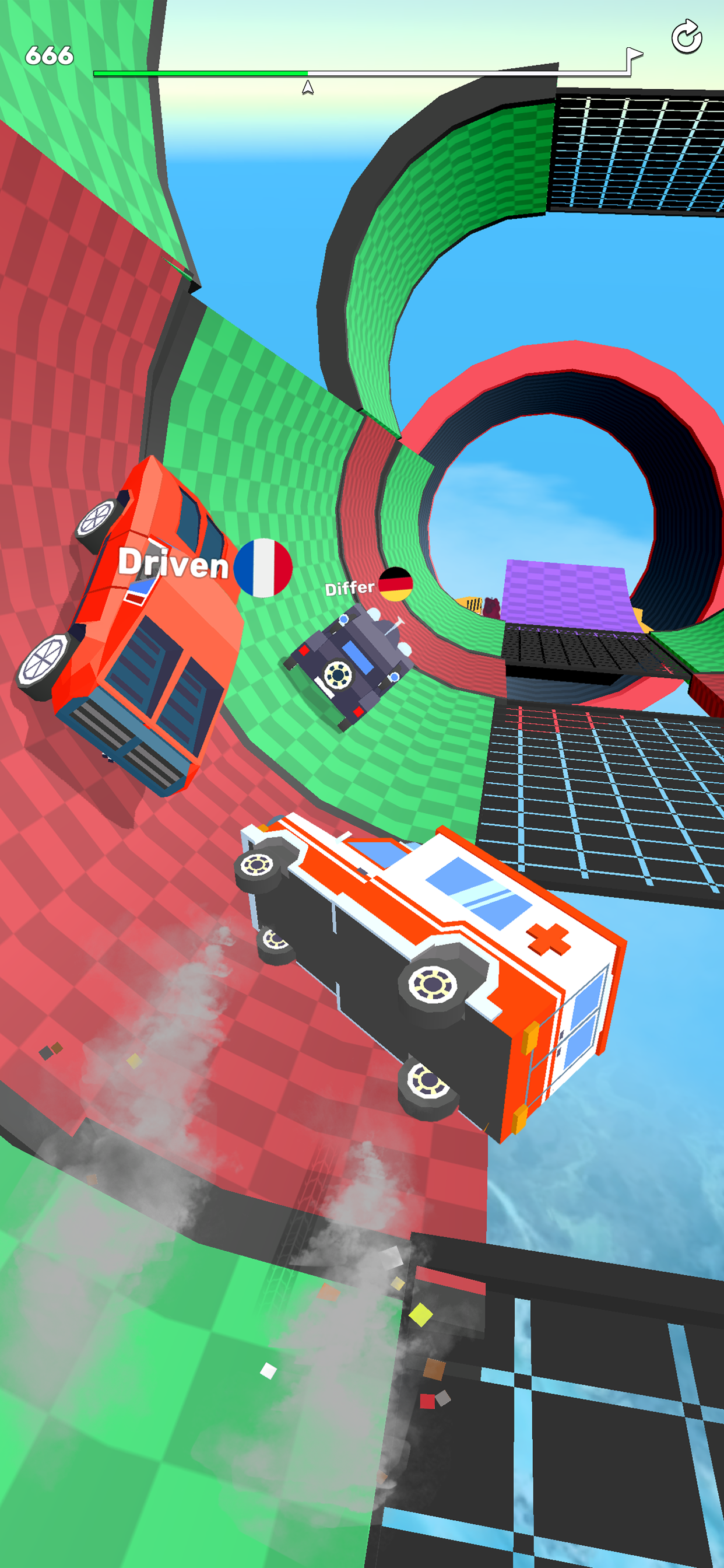 Ramp Racing 3D: Carrera rápida