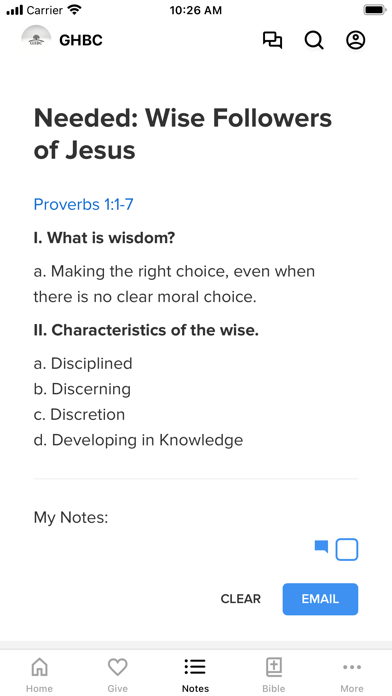 Gallup Hill Baptist Church Screenshot
