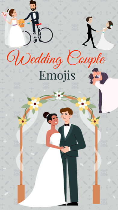Wedding Couple Emoji's Screenshot