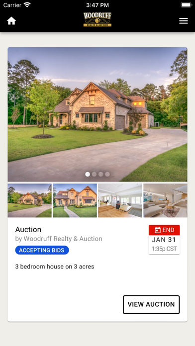 Woodruff Realty & Auction Screenshot