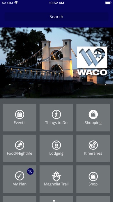 Visit Waco TX Screenshot