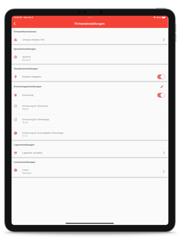 Screenshot #6 pour SIR Zeiterfassung