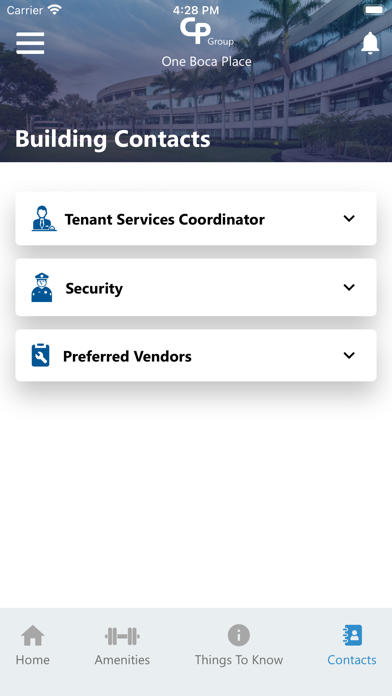 CP Group Tenant Screenshot
