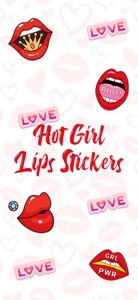 Hot Girl Lips Sticker screenshot #3 for iPhone