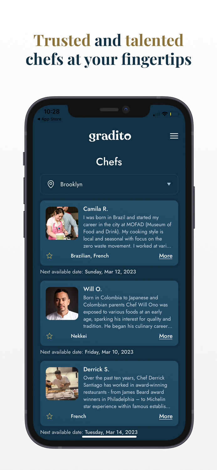 Gradito Private Chefs at Home