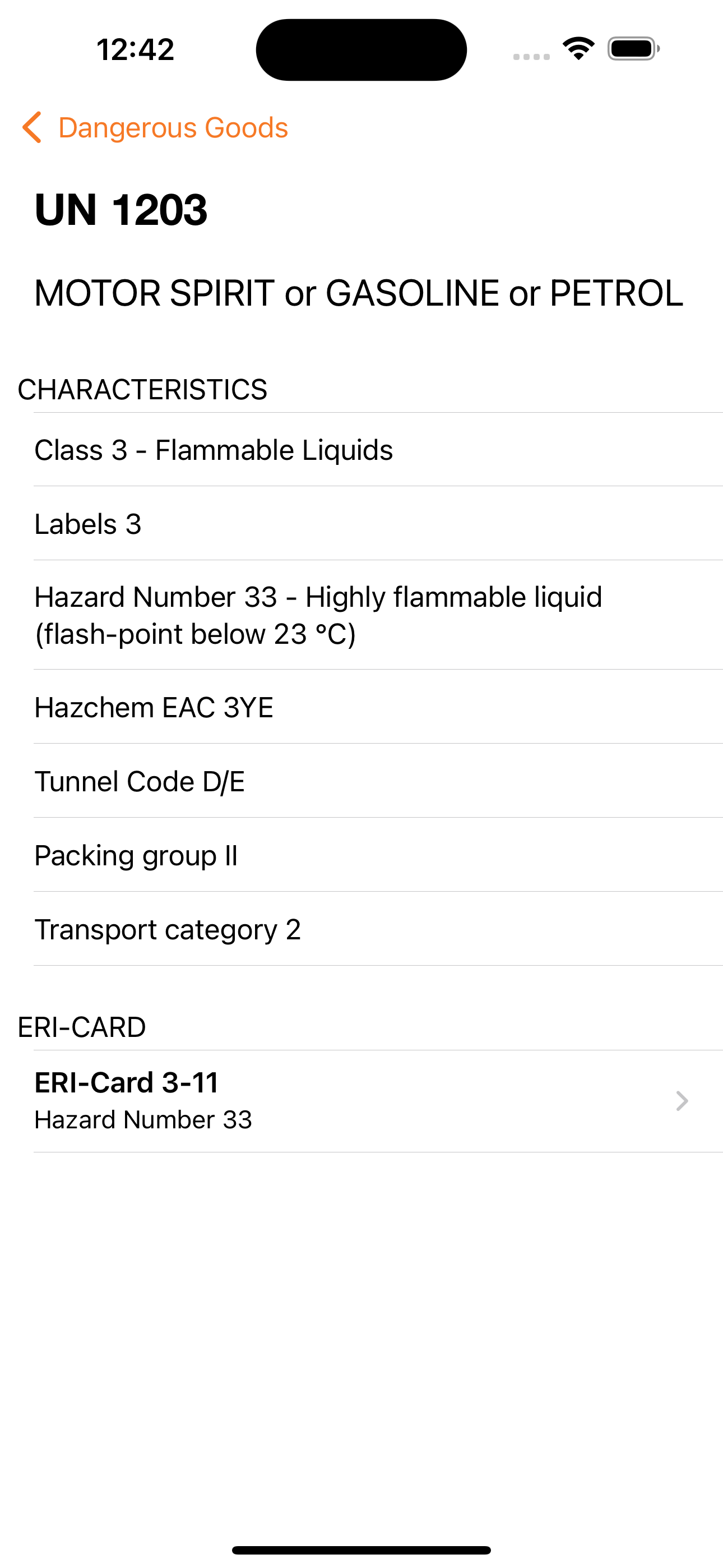 Dangerous Goods