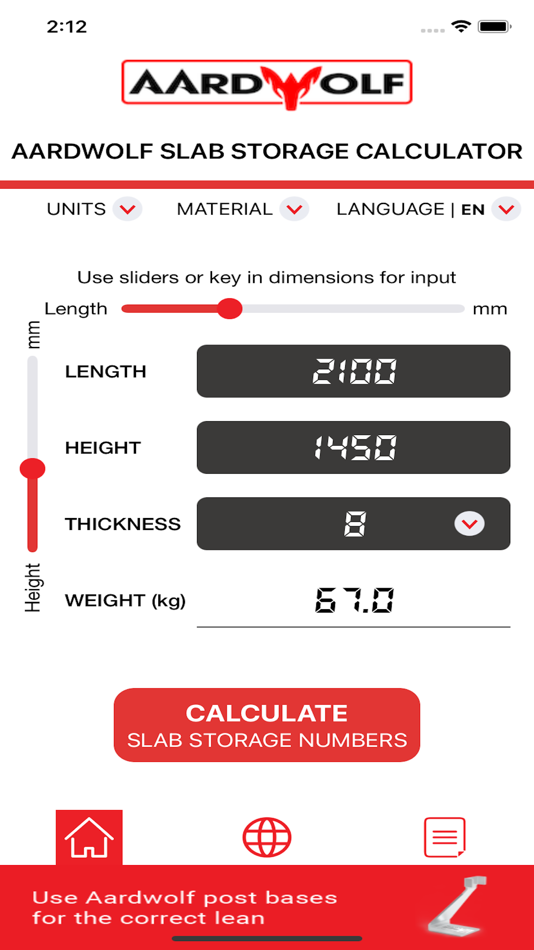 #1. Slab Rack Calculator (iOS) 由: Aardwolf