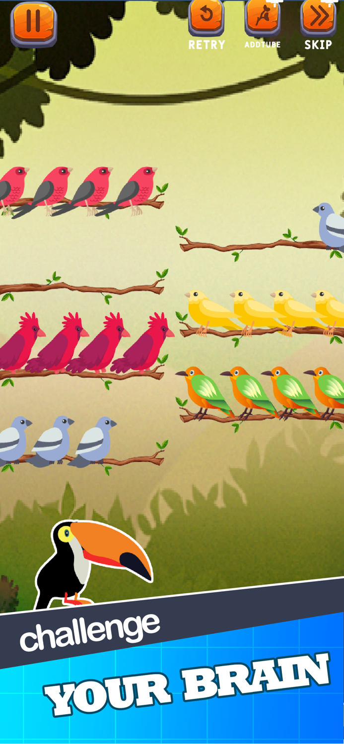 Color Puzzle Sort Bird Game