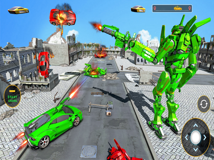 Robot Rope Hero Shooting Games