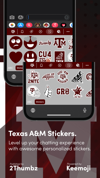 Texas A&M Official Keyboard Screenshot