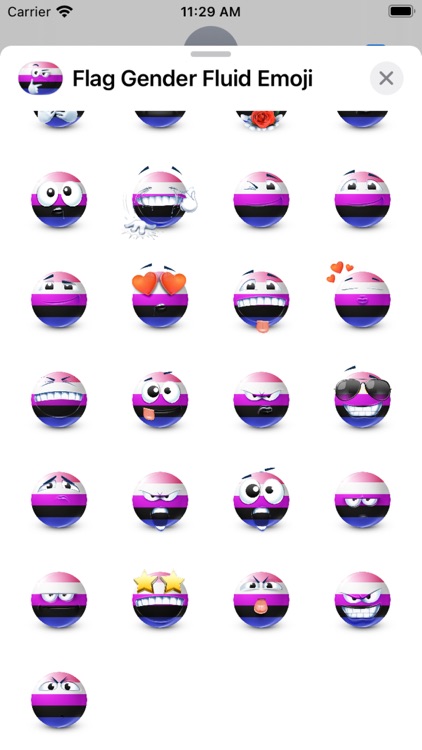 Genderfluid Flag Emoji screenshot-3