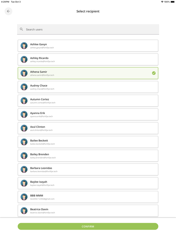 Greetly · Digital Mailroom iPad screenshot 4 - Business app