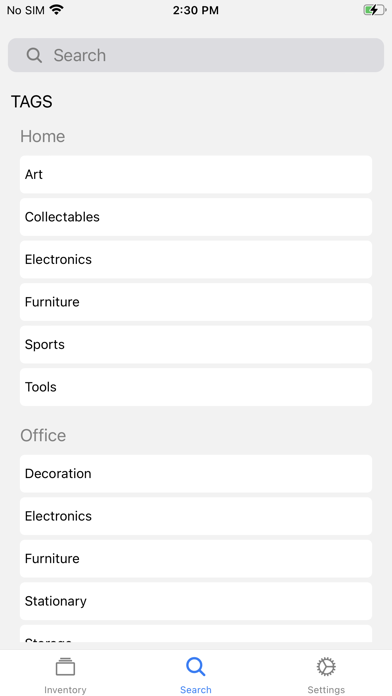 MyShelf | Home Inventory Screenshot