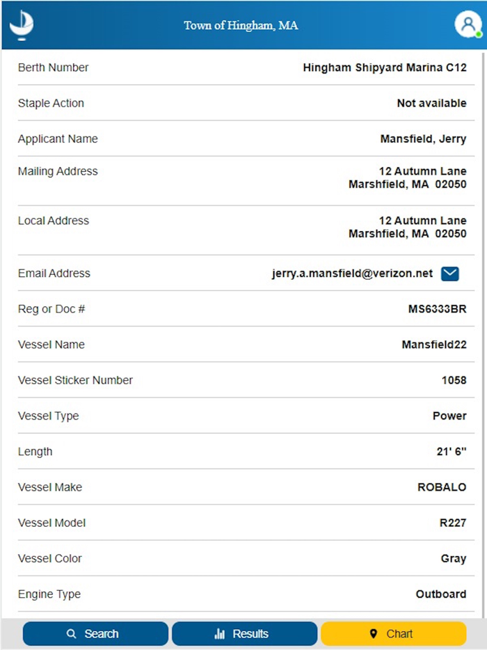 Online Mooring Search