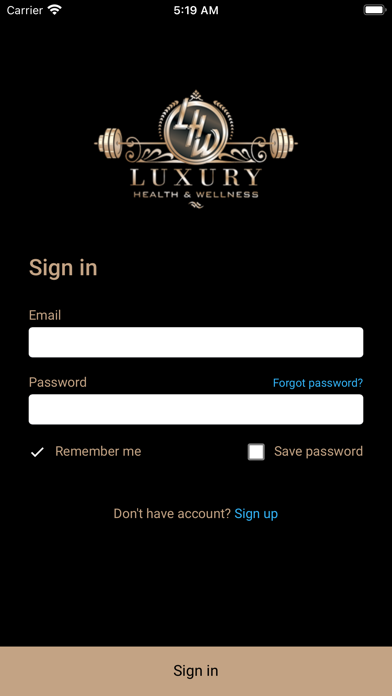 Luxury Health & Wellness Screenshot