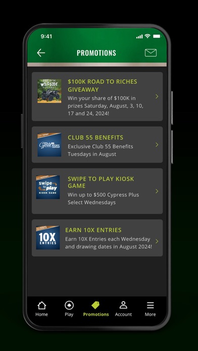 Cypress Bayou Casino Hotel Screenshot